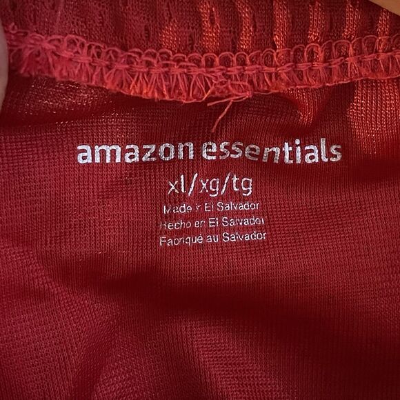 New Mens Athletic Mesh Shorts XL Jersey Pockets Red Gym Basketball - Picture 10 of 11